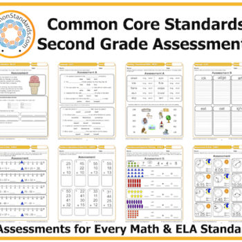 Second Grade Common Core Assessment Workbook USB