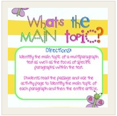 main topic lesson